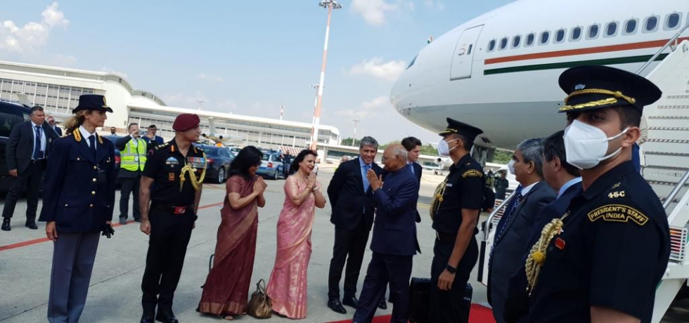 Visit of Hon'ble Rashtrapatiji Shri Ram Nath Kovind to Milan, enroute his visit to Jamaica and Saint Vincent and the Grenadines